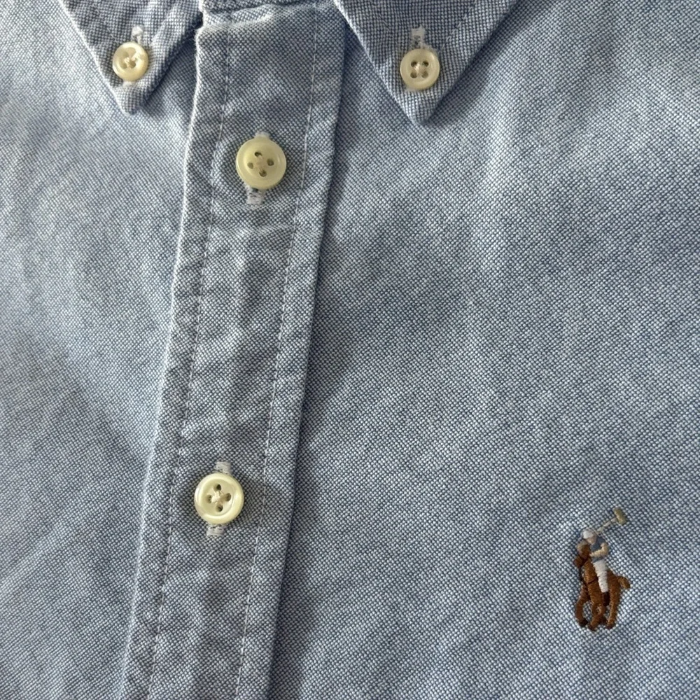 Ralph Lauren Kids Sky Blue Button-Down Shirt with collar and long sleeves NWOT